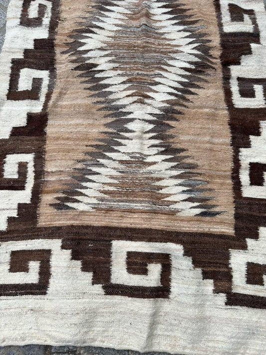 South American Navajo Flat Rug, 1930s