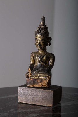 South East Asian Artist, Buddha, 19th Century, Lacquered Wood-RCE-1721556