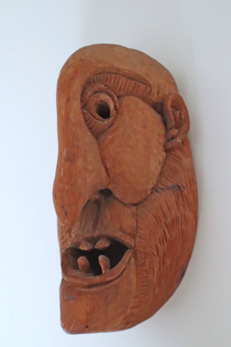 South Tyrolean Wooden Mask Grimace, 1960s