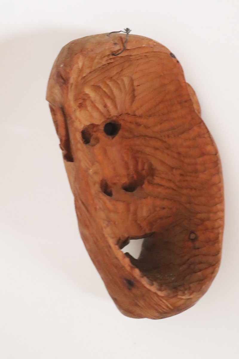 South Tyrolean Wooden Mask Grimace, 1960s