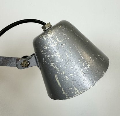 Soviet Industrial Grey Scissor Wall Lamp, 1960s-CGF-1726171