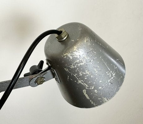 Soviet Industrial Grey Scissor Wall Lamp, 1960s-CGF-1726171