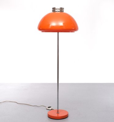 Space Ace Orange Shade Floor Lamp, Italy, 1970s-GCG-1399341