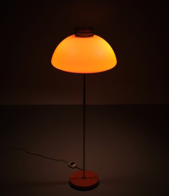 Space Ace Orange Shade Floor Lamp, Italy, 1970s-GCG-1399341