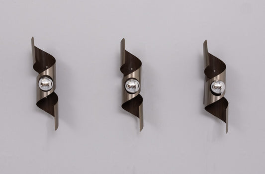 Space Ace Wall Sconces from Raak, 1970s, Set of 3