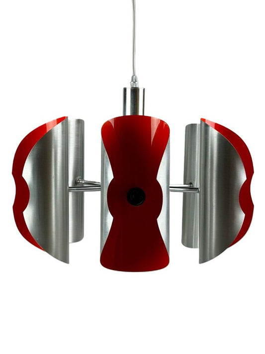 Space Age 6-Flame Sputnik Chandelier in Chromed Metal, 1970s