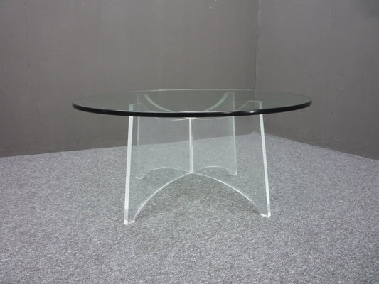 Space Age Acrylic & Glass Coffee Table, 1960s