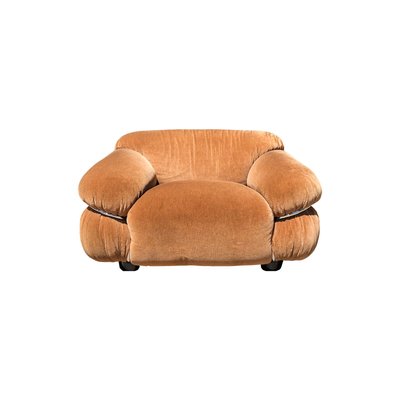 Space Age Alpaca Velvet Lounge Chair by Gianfranco Frattini for Cassina, 1972-RPH-694936