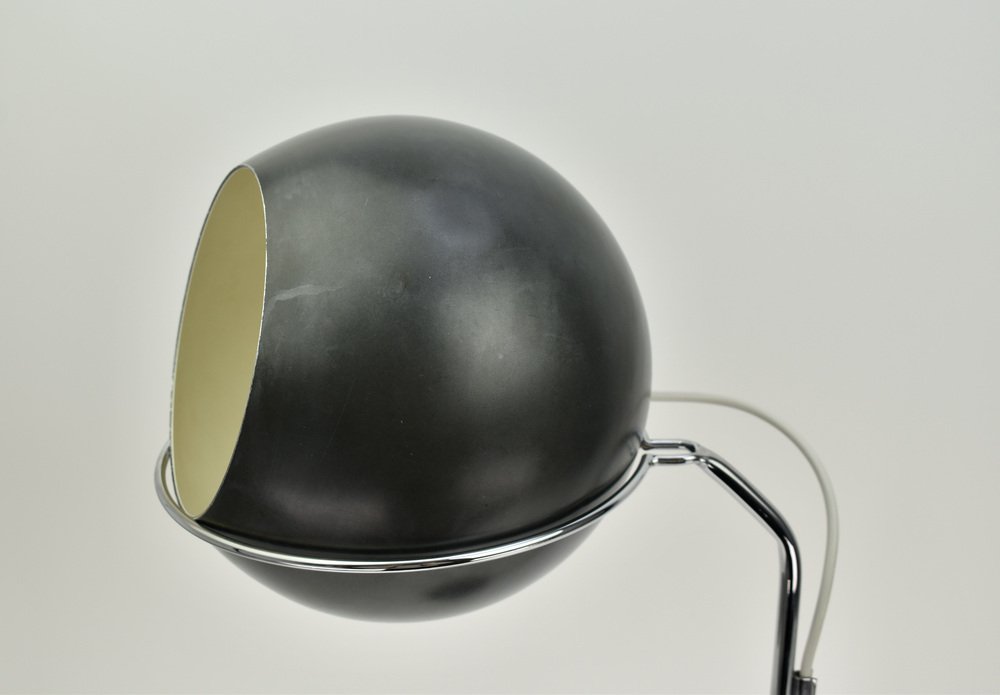 Space Age Antracite Eyeball Lamp, 1960s