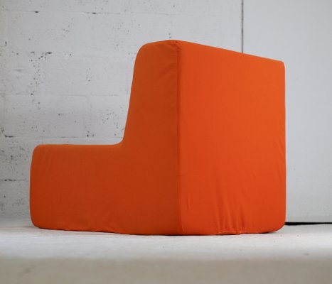 Space Age Armchair in Foam and Orange Jersey, 1970-MAO-1306404