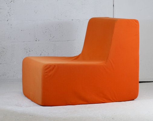 Space Age Armchair in Foam and Orange Jersey, 1970-MAO-1306404