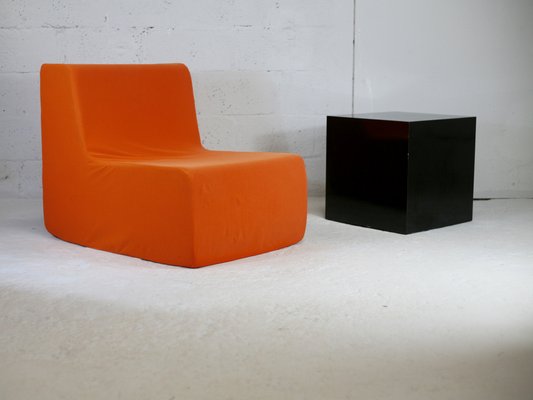 Space Age Armchair in Foam and Orange Jersey, 1970-MAO-1306404