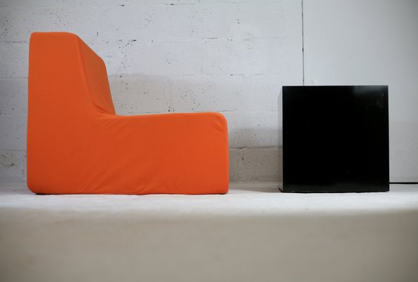 Space Age Armchair in Foam and Orange Jersey, 1970-MAO-1306404