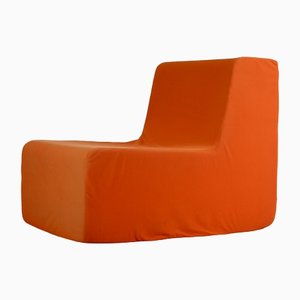 Space Age Armchair in Foam and Orange Jersey, 1970-MAO-1306404