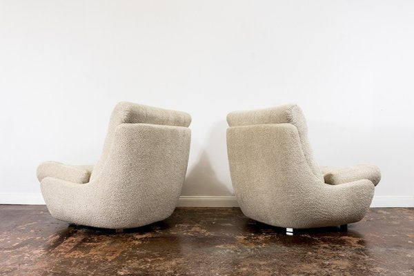 Space Age Atlantis Living Room Set in Bouclé, Former Czechoslovakia, 1970s, Set of 3-IXL-1743033