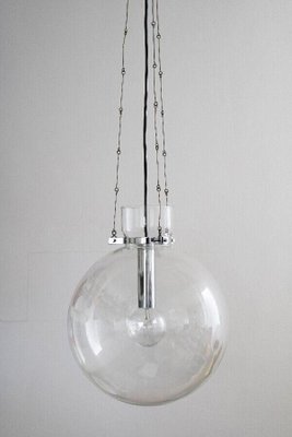 Space Age Ball Pendant Lamp from Glashütte Limburg, 1970s-FJP-1717655