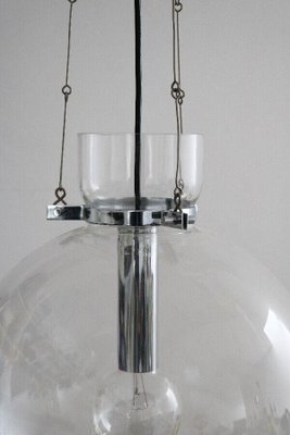 Space Age Ball Pendant Lamp from Glashütte Limburg, 1970s-FJP-1717655