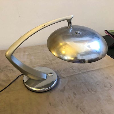 Space Age Boomerang Table Lamp from Fase, 1970s-NMK-592355