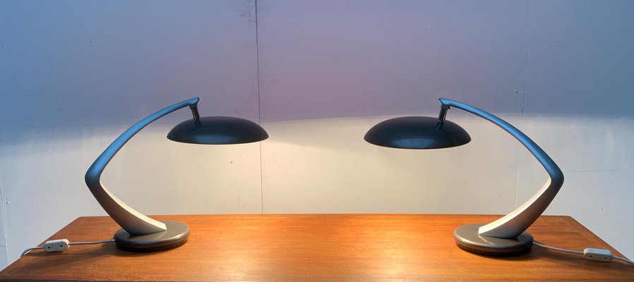 Space Age Boomerang Table Lamps by Luis Pérez de la Oliva for Fase, Set of 2-UAH-1015711