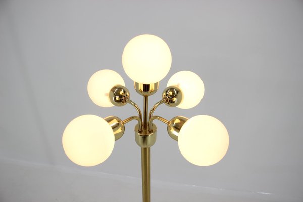 Space Age Brass Sputnik Floor Lamp by Kamenicky Senov & Preciosa, 1970s-TZ-653241