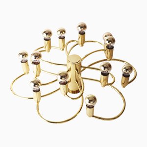 Space Age Brass Swirl Wall Lamp-ESB-1374701