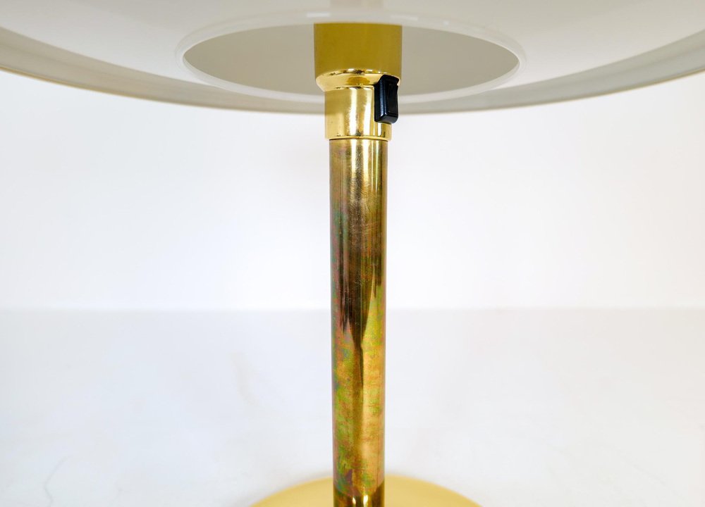 Space Age Brass Table Lamp from Fagerhults, Sweden, 1970s