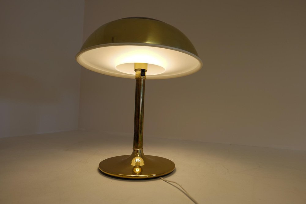 Space Age Brass Table Lamp from Fagerhults, Sweden, 1970s