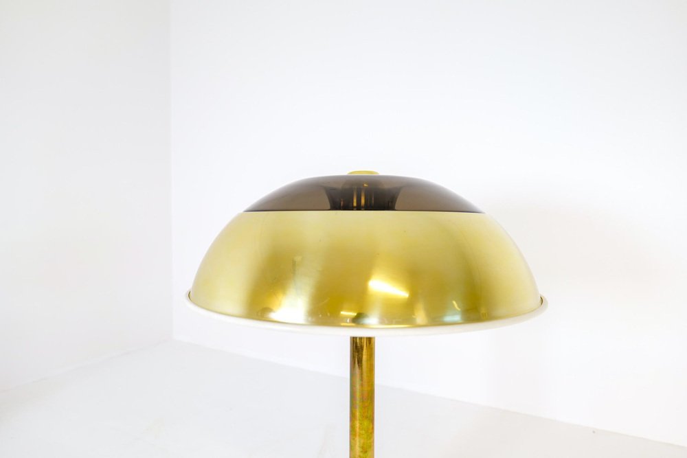 Space Age Brass Table Lamp from Fagerhults, Sweden, 1970s