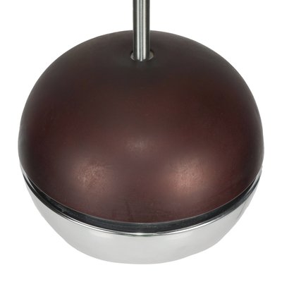 Space Age Brown Chrome Pendant Lamp from Erco, 1960s-XMR-1215347