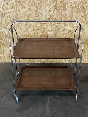 Space Age Brown Serving Cart-EJL-1073324