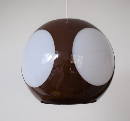 Space Age Brown Ufo Ceiling Lamp attributed to Luigi Colani-VA-1216005