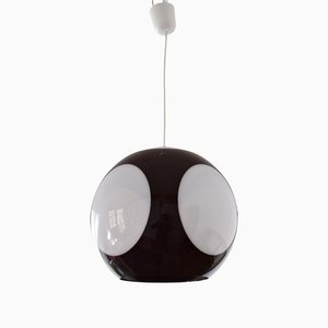 Space Age Brown Ufo Ceiling Lamp attributed to Luigi Colani-VA-1216005