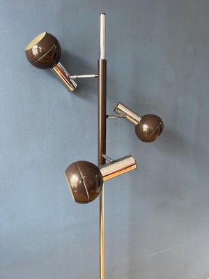 Space Age Brown Wilko Triple Eyeball Floor Lamp-ZBK-2022377