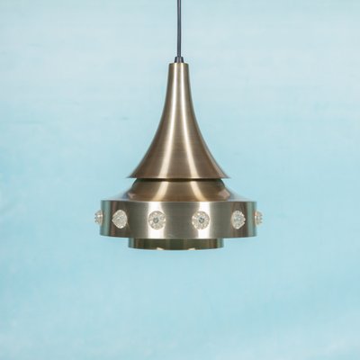 Space Age Brushed Aluminium Pendant, 1960s-HGA-1812861