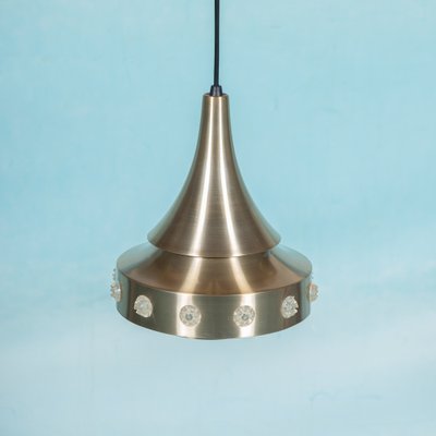 Space Age Brushed Aluminium Pendant, 1960s-HGA-1812861