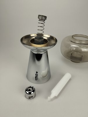 Space Age Candleholder with Chrome-plated Base from Föhl, 1970s-SFQ-1803163