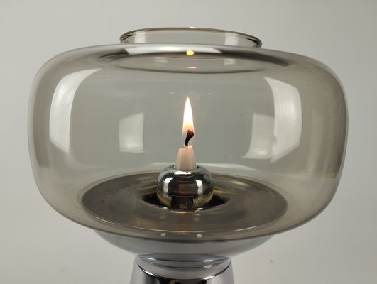 Space Age Candleholder with Chrome-plated Base from Föhl, 1970s-SFQ-1803163