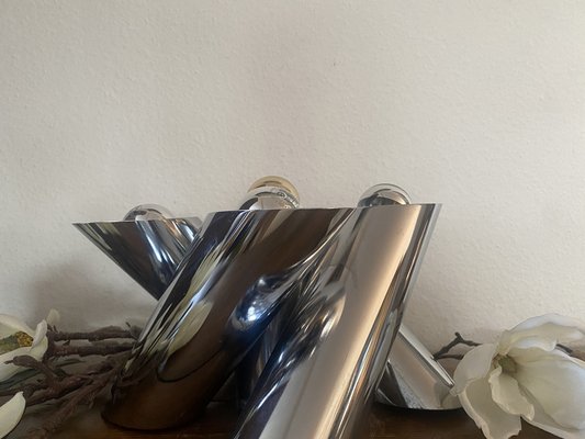 Space Age Ceiling Lamp in Chrome attributed to Reggiani, Italy, 1970s-PYR-1720790