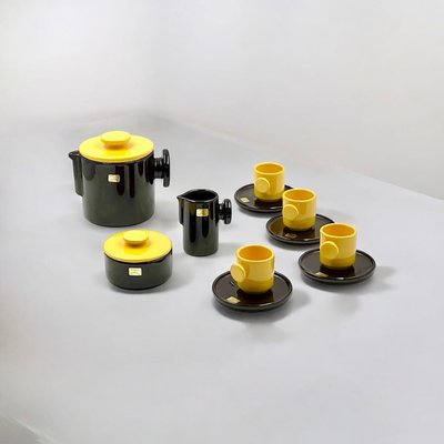 Space Age Ceramic Coffee Set from Ceramiche Pareschi Laveno, Italy, 1970s, Set of 11-YSC-2023694