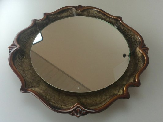 Space Age Ceramic Wall Mirror from Pan, 1970s-EJL-1139011