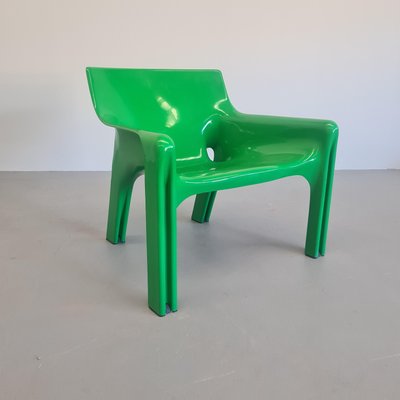 Space Age Chair in Green Plastic by Vico Magistretti for Artemide, 1970s-PRS-1941502