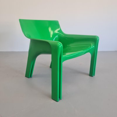 Space Age Chair in Green Plastic by Vico Magistretti for Artemide, 1970s-PRS-1941502