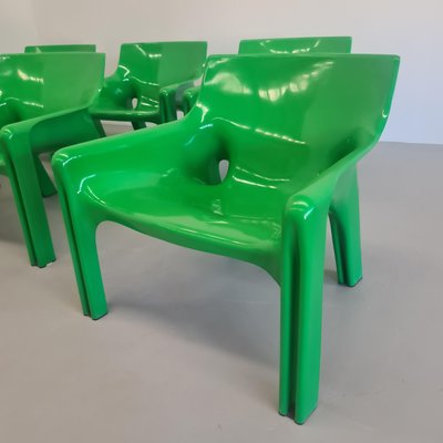 Space Age Chair in Green Plastic by Vico Magistretti for Artemide, 1970s-PRS-1941502