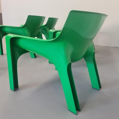 Space Age Chair in Green Plastic by Vico Magistretti for Artemide, 1970s-PRS-1941502