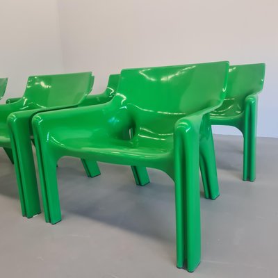 Space Age Chair in Green Plastic by Vico Magistretti for Artemide, 1970s-PRS-1941502