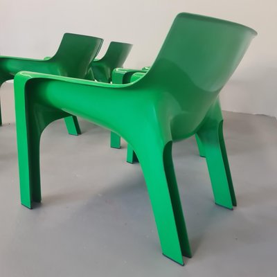 Space Age Chair in Green Plastic by Vico Magistretti for Artemide, 1970s-PRS-1941502