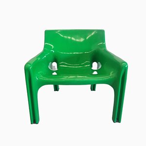 Space Age Chair in Green Plastic by Vico Magistretti for Artemide, 1970s-PRS-1941502