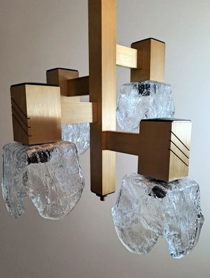 Space Age Chandelier in Aluminum and Half Crystal in the style of Sciolari Gaetano, 1964-QRS-1726494