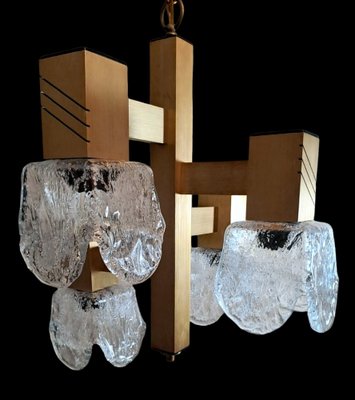 Space Age Chandelier in Aluminum and Half Crystal in the style of Sciolari Gaetano, 1964-QRS-1726494