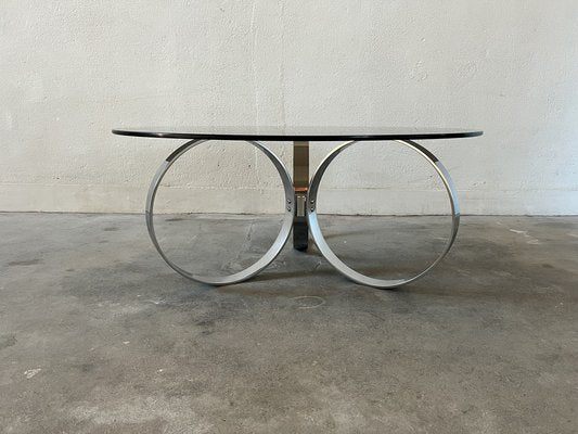 Space Age Chrome Coffee Table, 1970s-EBP-1758269